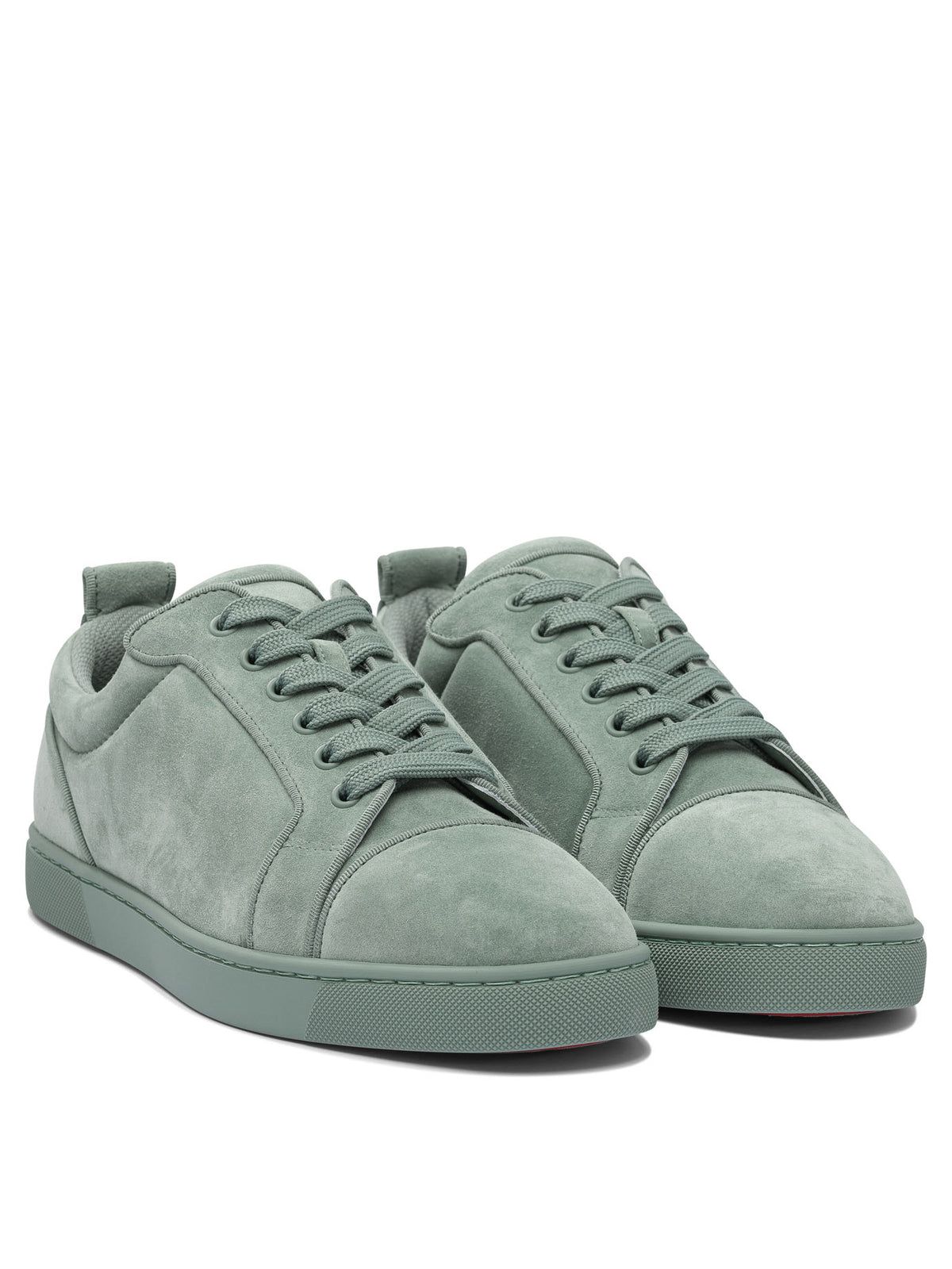 Christian クリスチャン ルブタン ルイ ジュニア オーラート フラット ヴォー ベロア Ds/Gg - Image 8