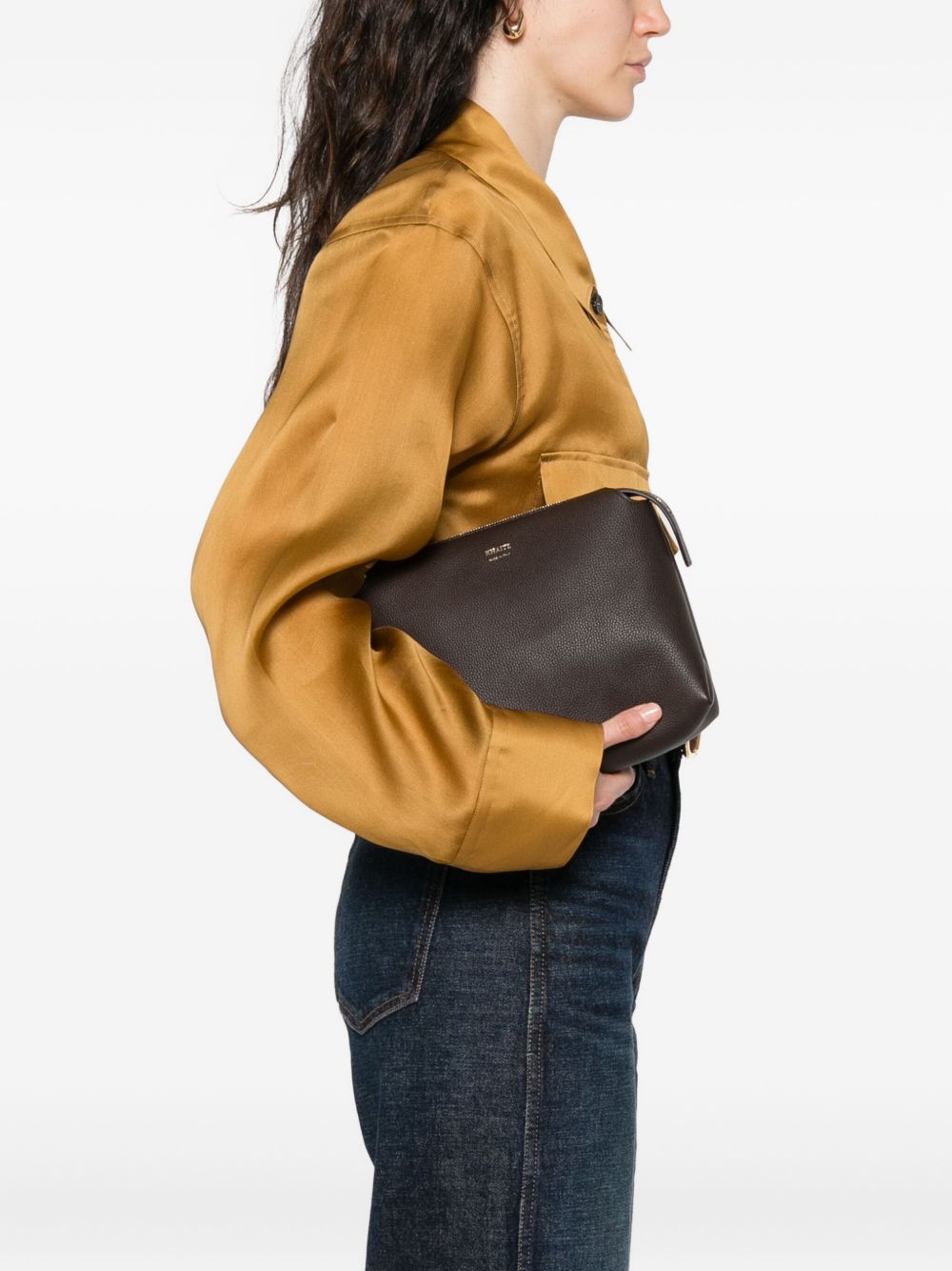 Khaite Khaite Lina Medium Leather Crossbodyバッグ - Image 8