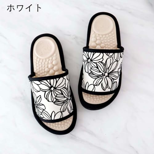 Women's Health Sandals, Salad Ball, Flocky Flower, Made in Japan, Health Slippers