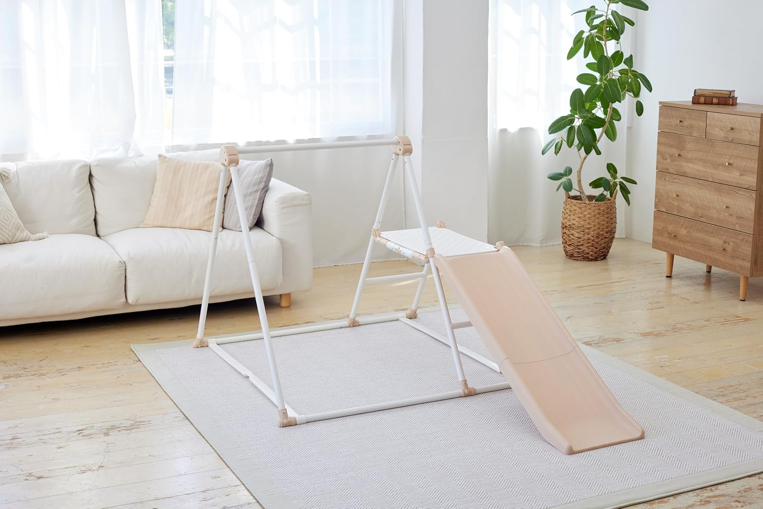 Nonaka Seisakusho (NONAKA WORLD) Folding Long Slope Kids Park, F, Natural