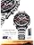 EDIFICE CASIO ECB-900DB-1A ECB-900DB-1A Chronograph Calendar Analog Digital Black Red Business Watch Sports Watch, Stainless Steel, Waterproof