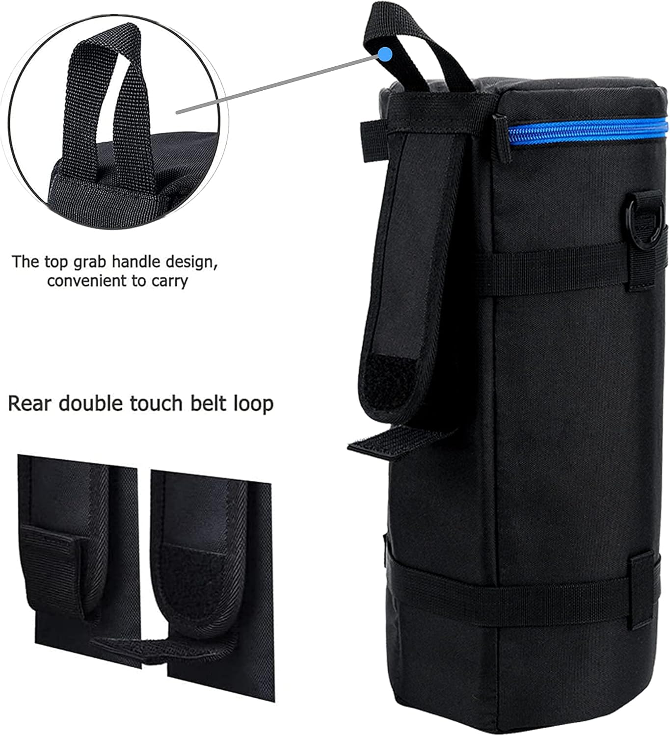 JJC DLP Series Lens Pouch Case Bag, Black, Compatibility