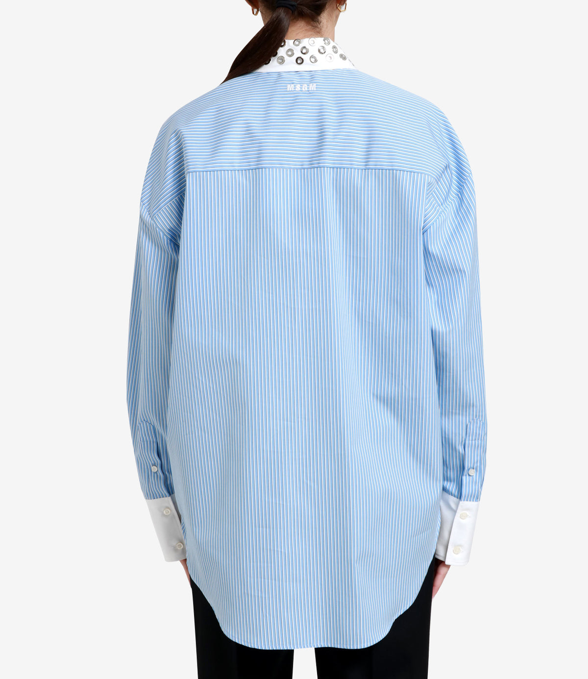 Msgm MSGMシャツライトブルー - Image 8