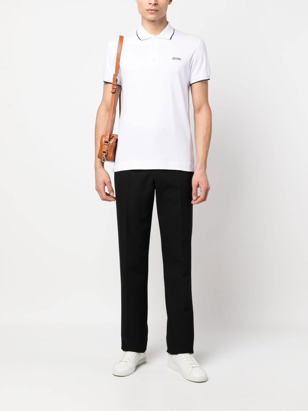 Zegna Zegna Stretch Cotton Polo - Image 8