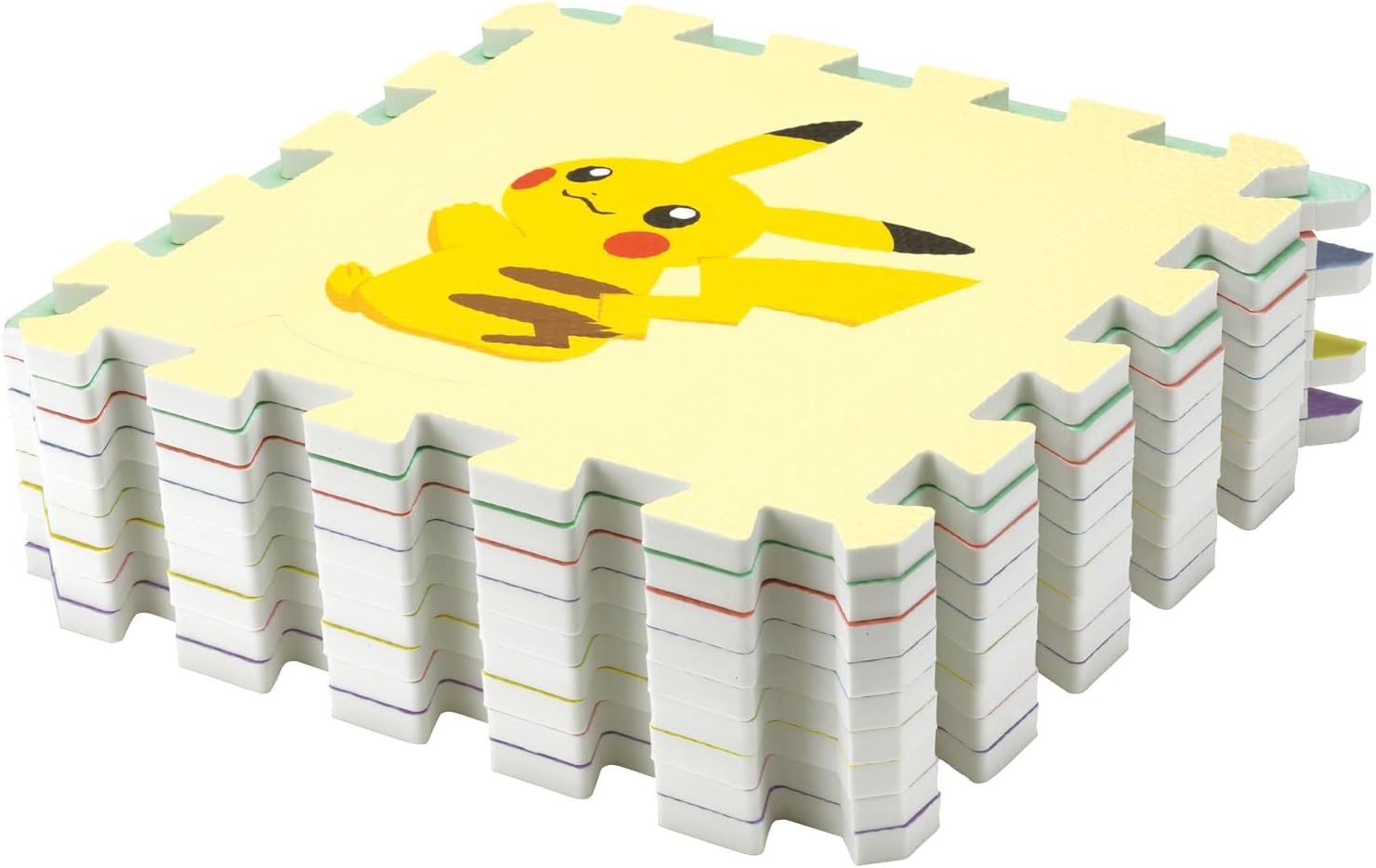 Skater IPZM1-A Puzzle Mat, 9 Pieces, Floor Mat, Floor Sheet, Toy, Pokemon, A, Boys, Girls,