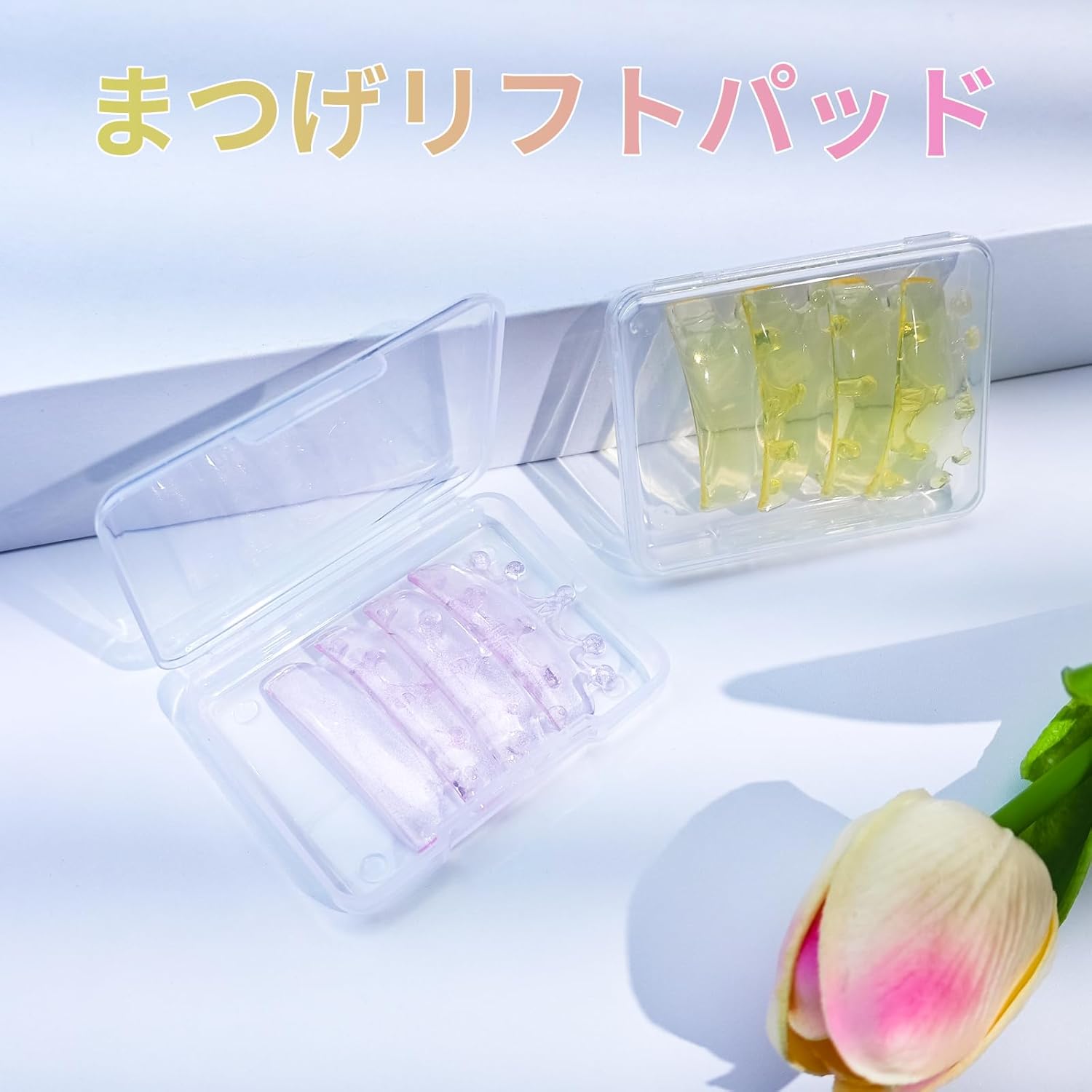 Libeauty Professional Rash Lift Guard Self-Adhesive Rash Lift Pads No Glue Reusable Silicone Private Logo Rash Lift Poles,4pcs/2 Size Cute Crown Shape DIY Eyelash Perma Rod