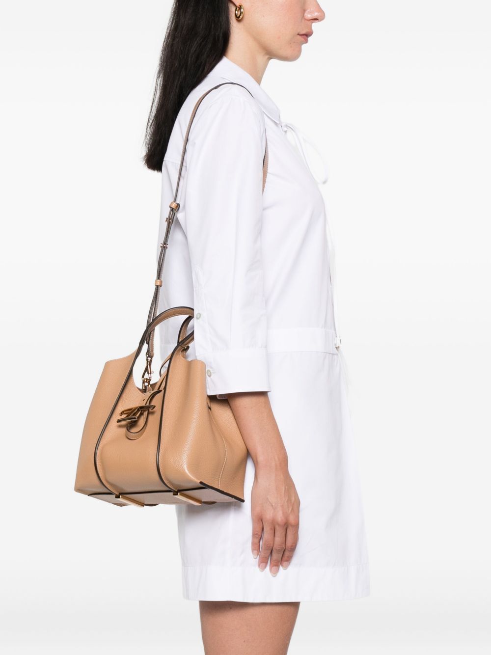 Tods トッド 'S ミニレザーショッピングバッグ - Image 8