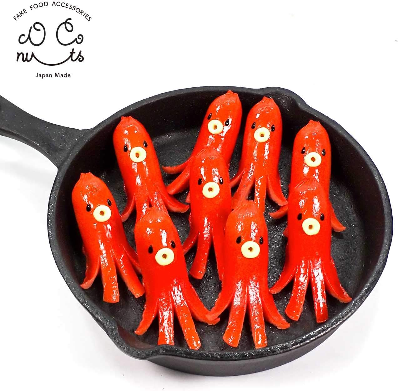 Octopus Winter Food Sample Keychain Cute Funny Souvenir Present 316K Coconut Accessories