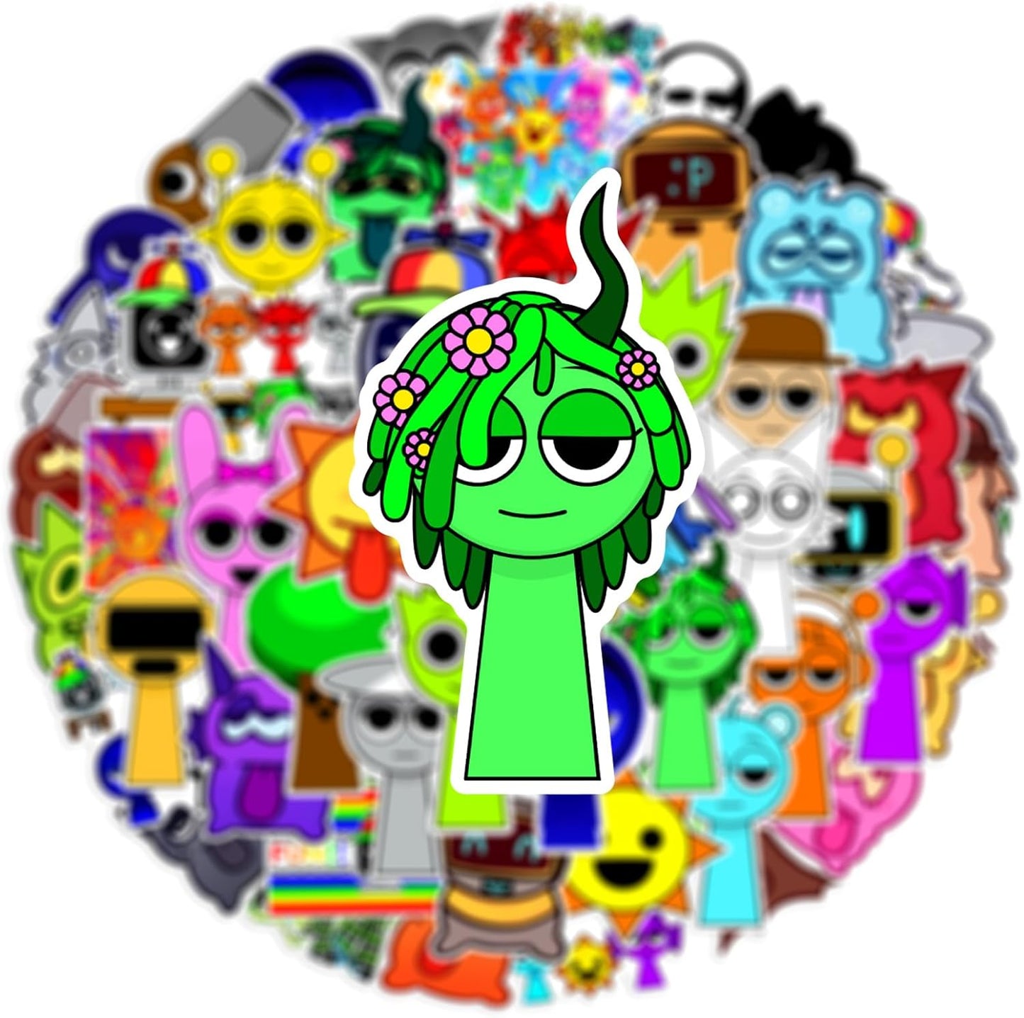 Splanky Stickers, Cute, Anime, Characters, Seals, Horror Games, Waterproof, Decal, Cute, Stylish, Cartoon, DIY Stickers, Popular, Anime, Moe Goods, Kids, Adults, Birthday, Christmas, Gift