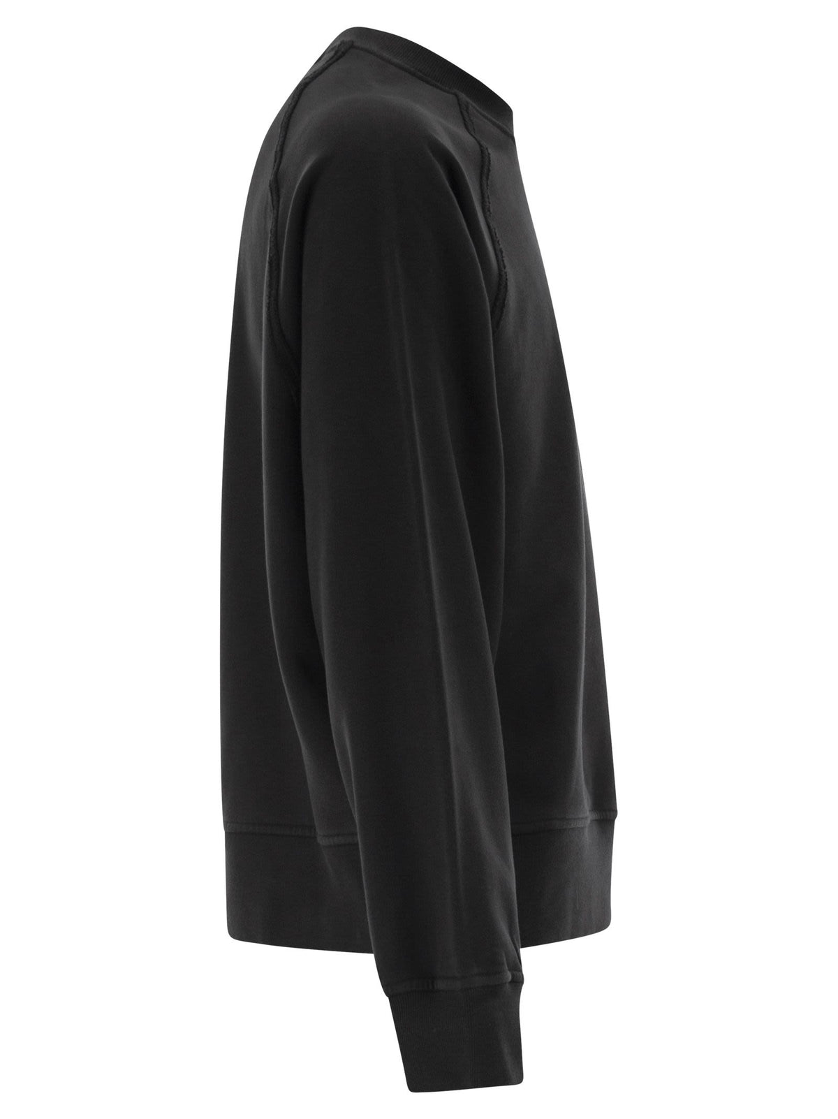 Stone Stone Island Oversized Crew Neck Sweatshirt With Raglan Sleeves - Image 8