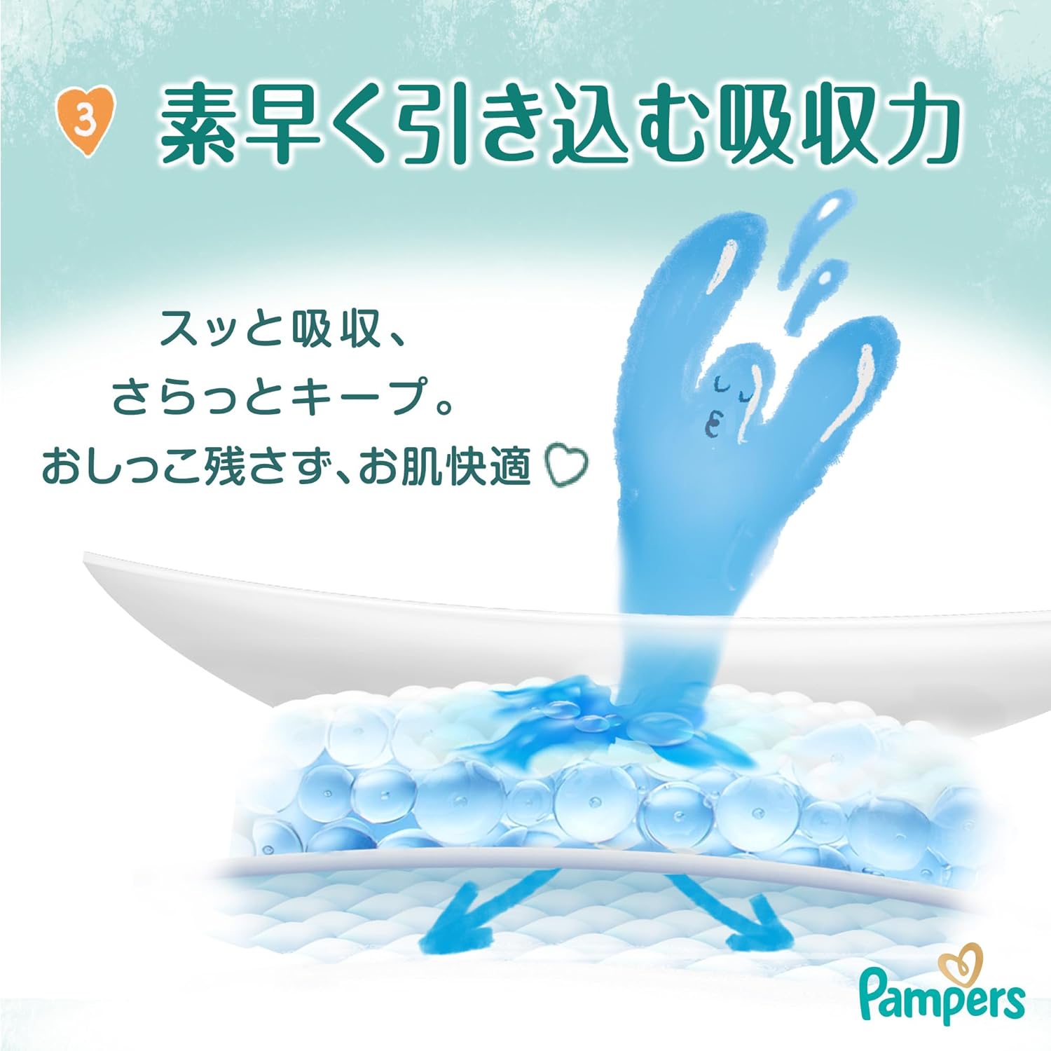 Pampers Diapers, Best for Skin, (5 - 10 kg, 11 - 22 lbs), Crawling Pants, Medium Size, 180 Pieces (60 Pieces x 3 Packs), [Case Purchase], Exclusive