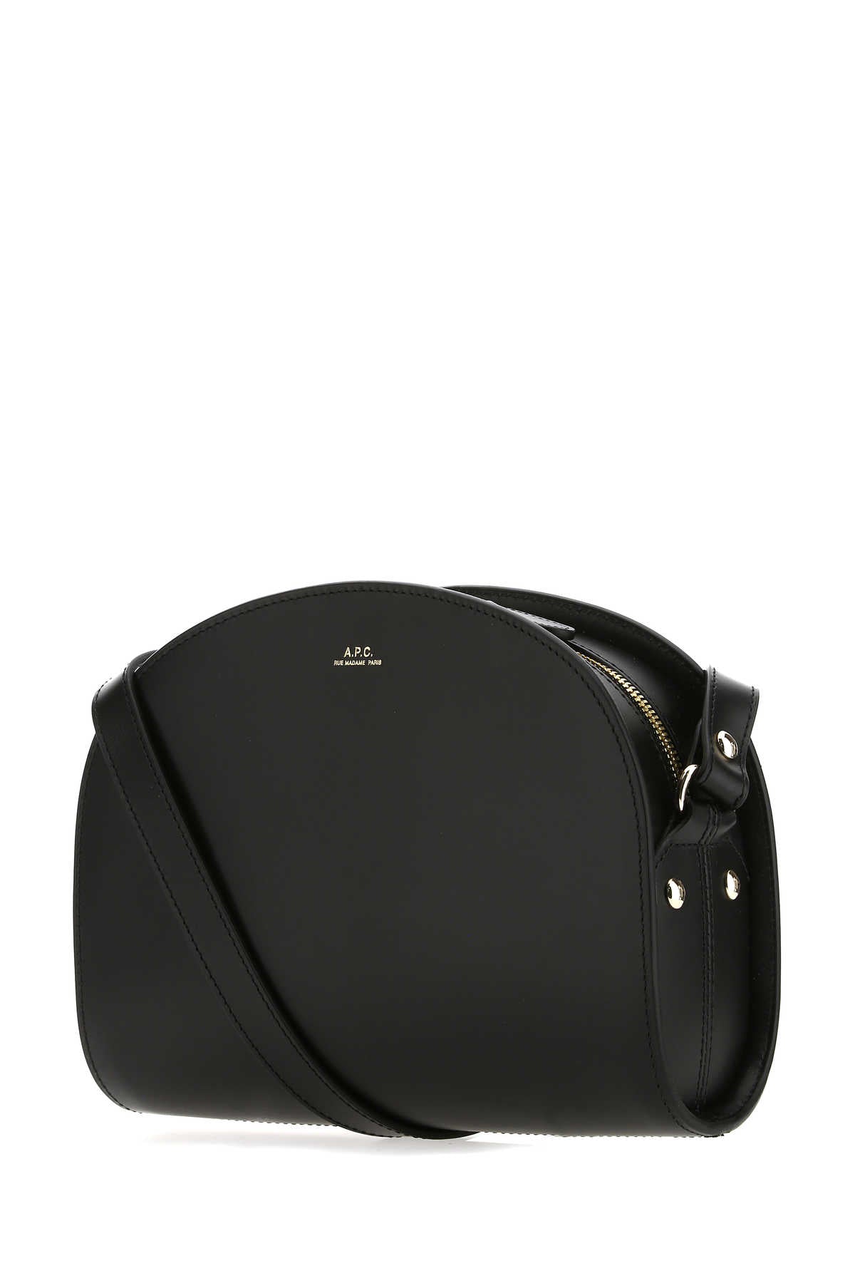 A.p.c. A.P.C.ブラックレザーデミルーンショルダーバッグ - Image 8
