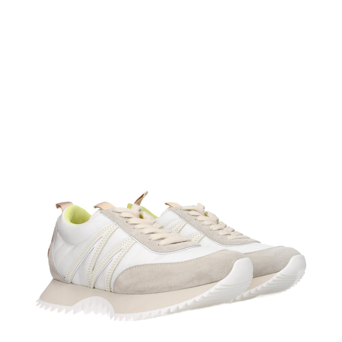 Moncler モンクラースニーカーペイシーウーマンファブリックベージュ/ホワイト - Image 8