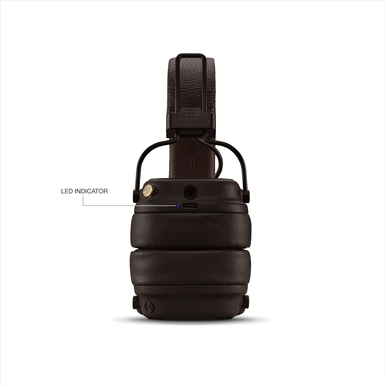 Marshall Wireless On-Ear Headphones Major V Brown Bluetooth / Continuous Playback 100 Hours / Qi Charging Compatible / Call Support 【Domestic Genuine Product】