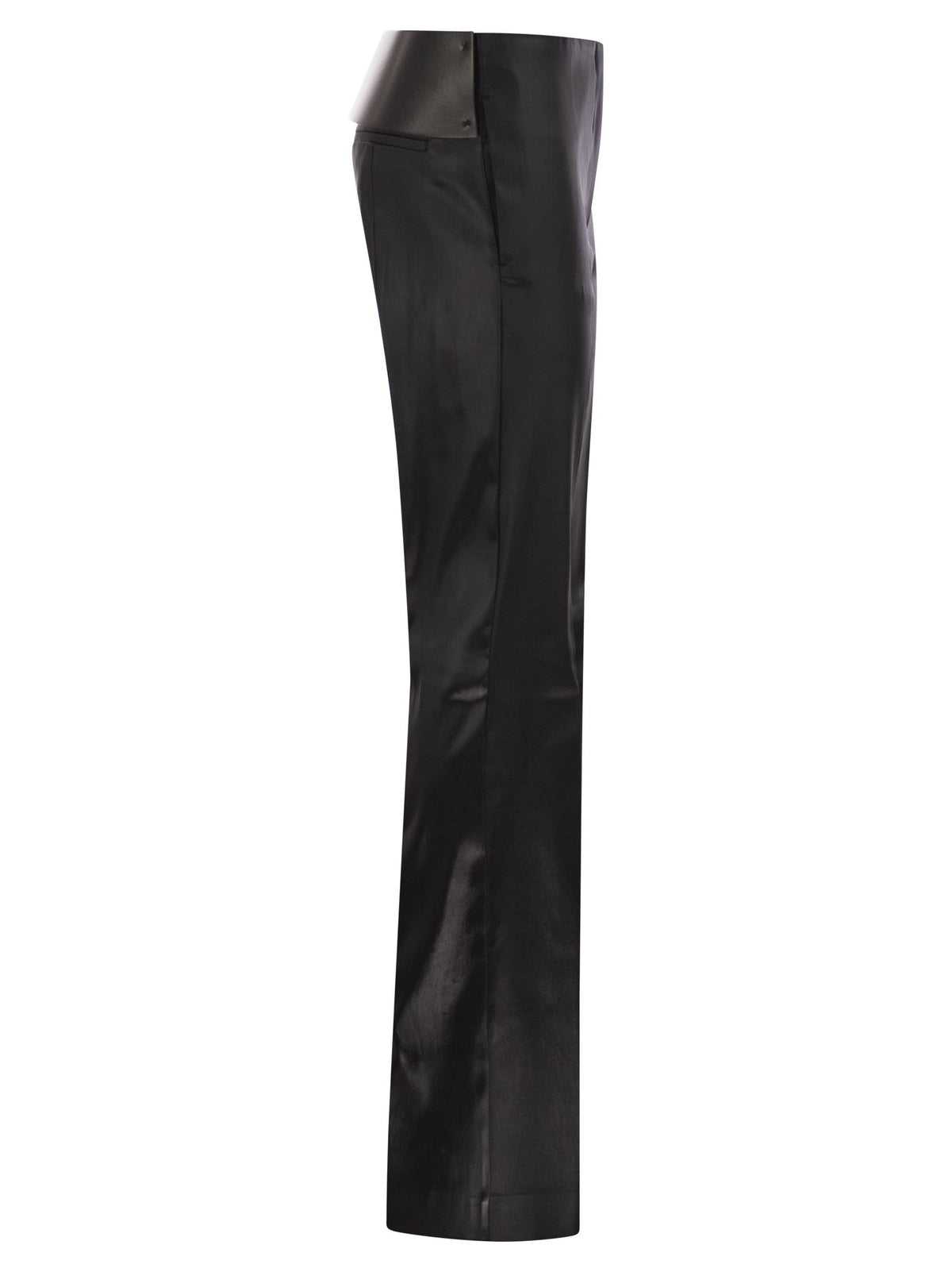 Sportmax SportMax Adepto Satin Slim Fit Ounsers - Image 8