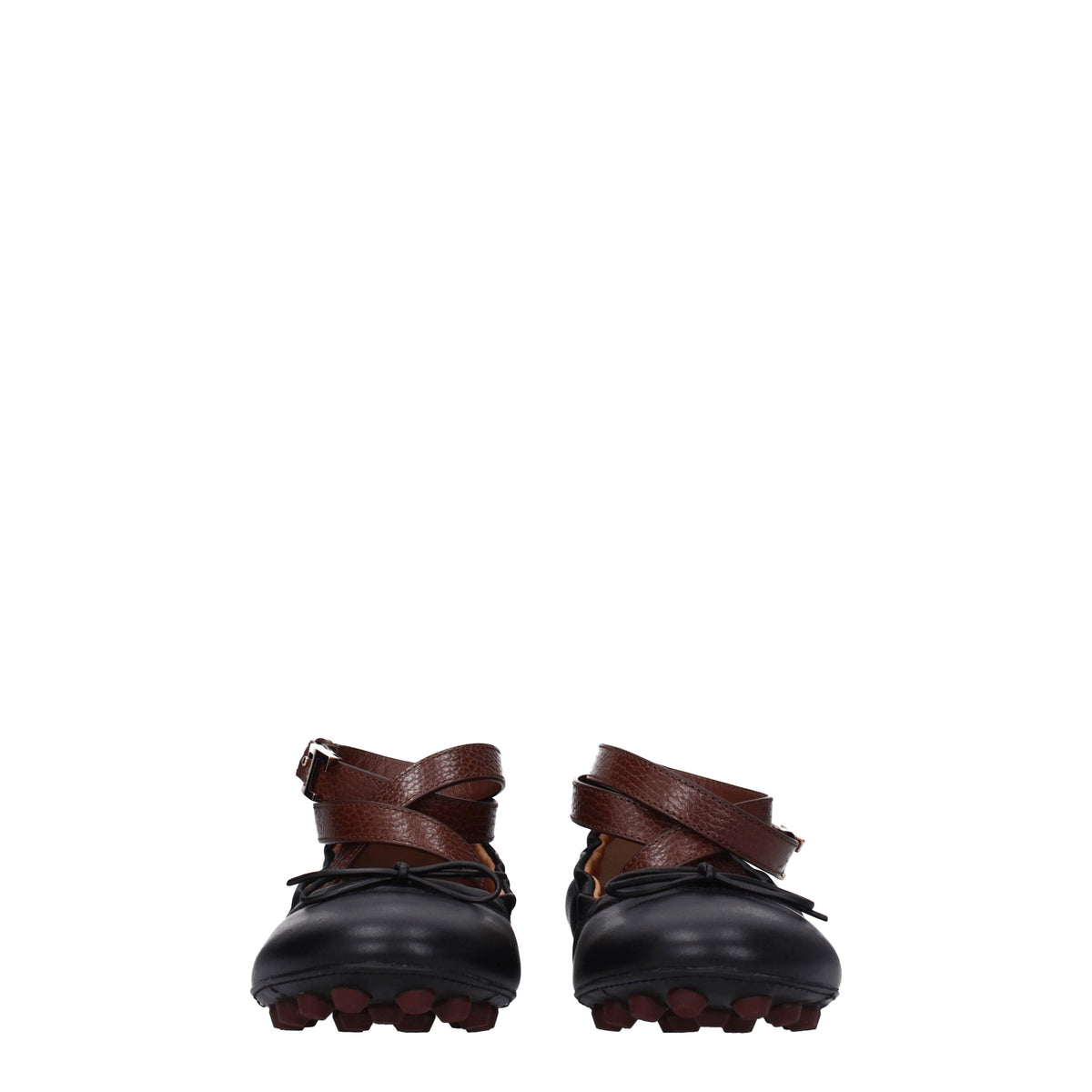 Tods トッド 'S Ballerine Women Skin Black/Mahogan - Image 8