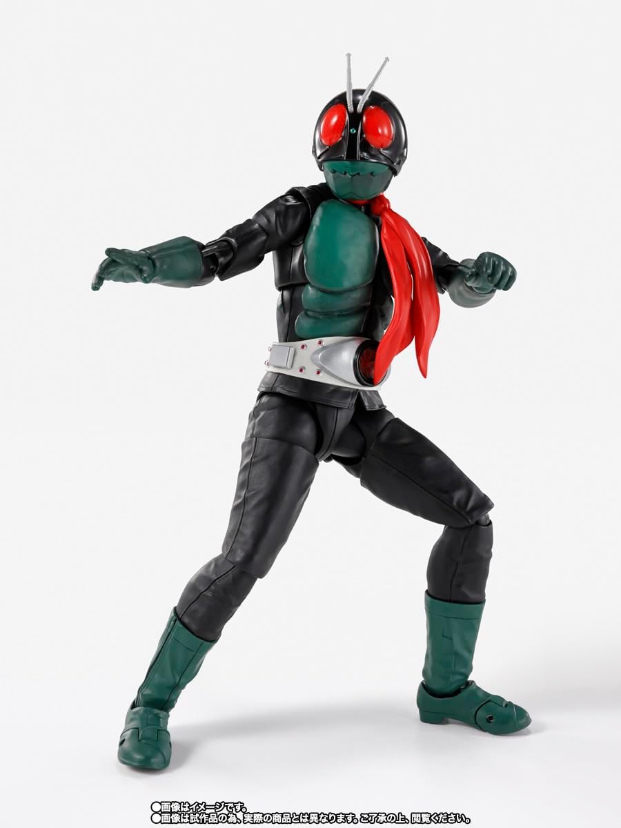 S.H. Figuarts Kamen Rider No. 1 (Sakurashima Version) Sakurajima Ver., Showa Rider Edition, Total Height Approx. 5.7 inches (145 mm), PVC & ABS & Cloth Complete Figure