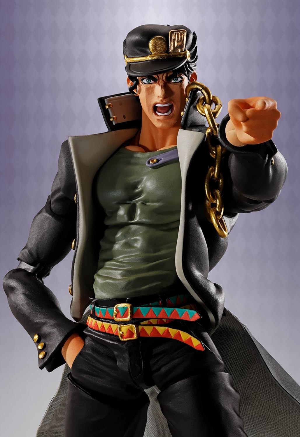 Tamashi Nations S.H. Figuarts Jojo's Bizarre Adventure Stardust Crusaders Jotaro Kujo, Approx. 6.7 inches (170 mm), PVC, ABS, Fabric, Metal, Pre-Painted Action Figure