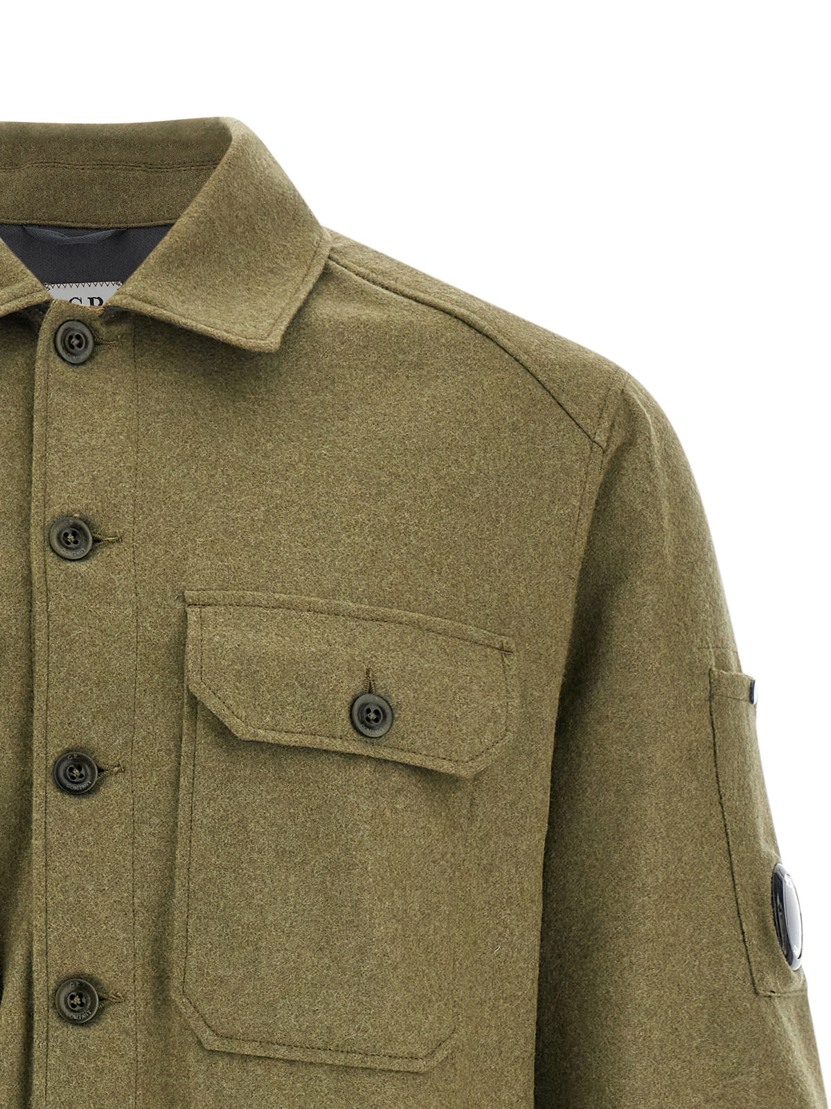 C C.P.会社のウールオーバーシャツ - Image 8