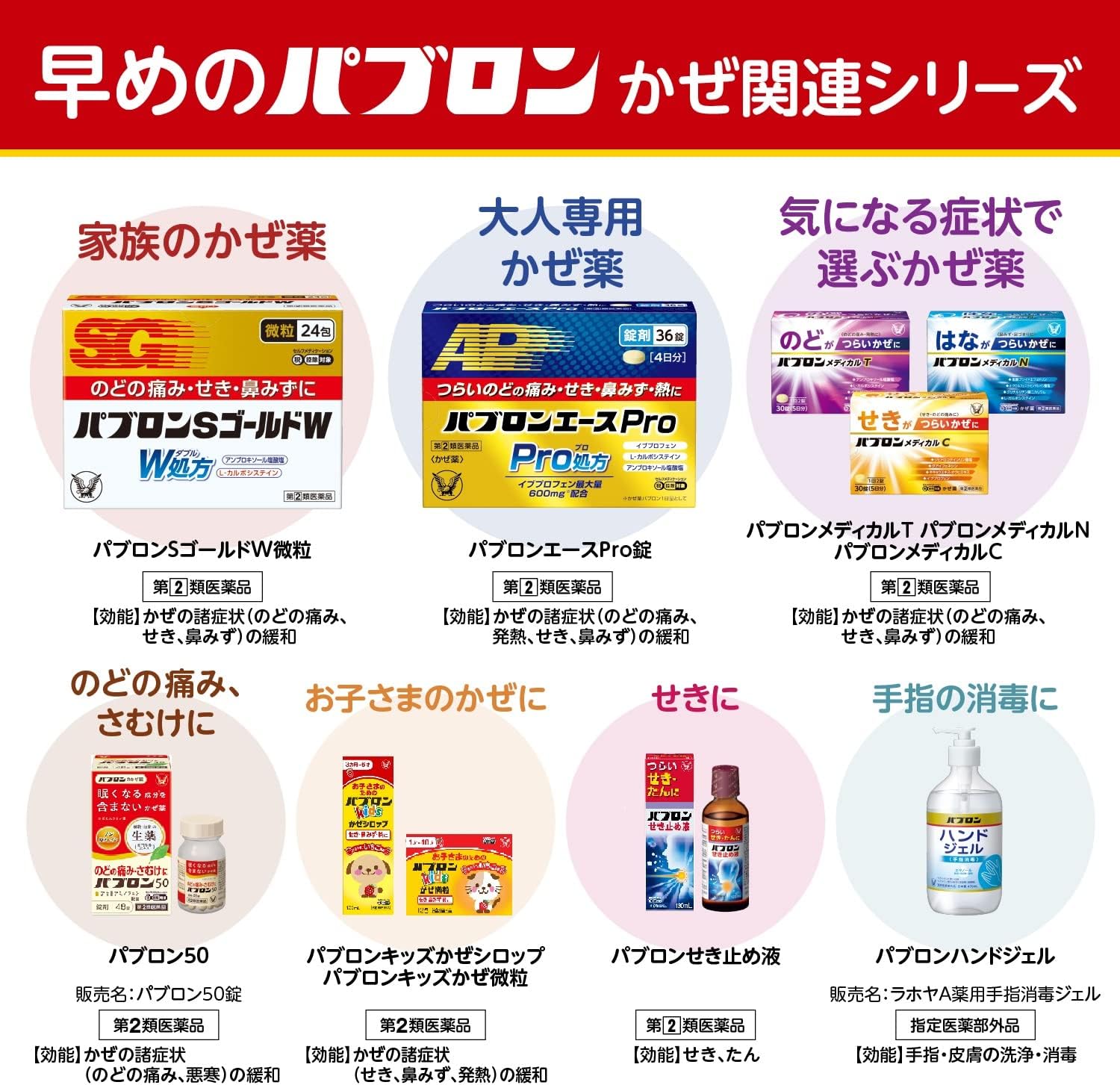 【指定第2類医薬品】パブロンSゴールドW微粒 24包