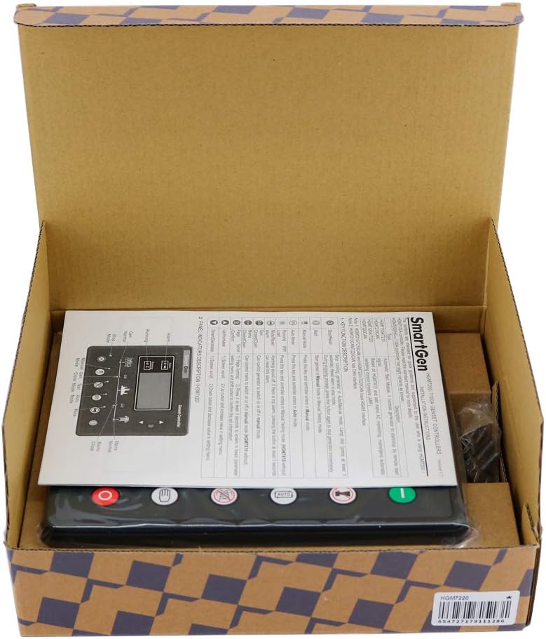 Smartgen HGM7220 自動起動モジュール ジェネレータ コントローラ (USB/RS485 自動メイン障害コントローラ パネル付き)