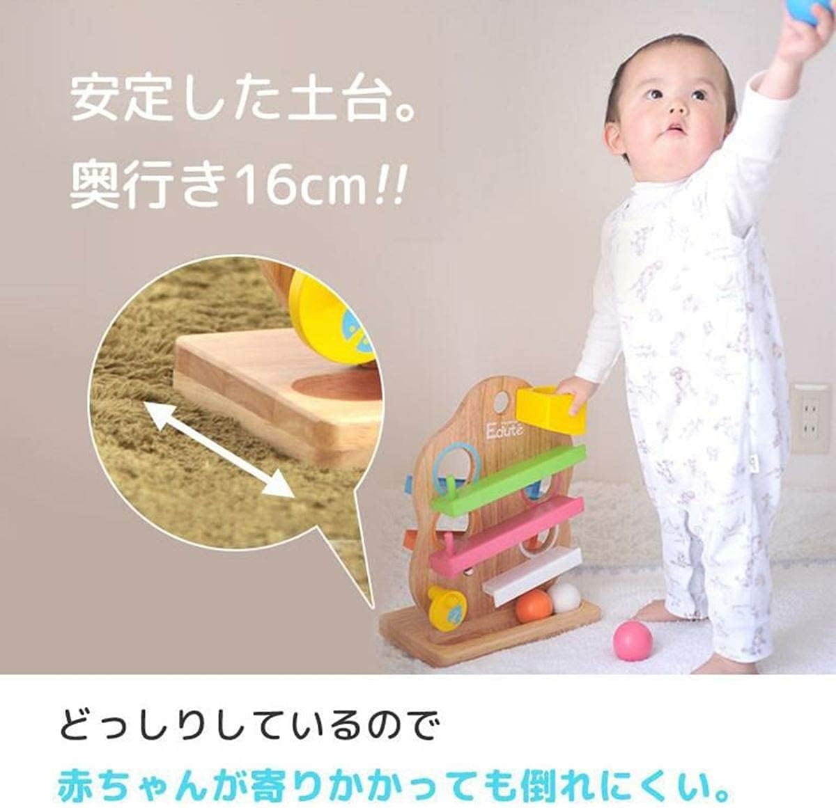 Eduté TREE Slope Toy Educational Toy Wooden Toy for 1 Year Old 2 Years Old Birthday Gift for Boys and Girls with Limited Care Guide