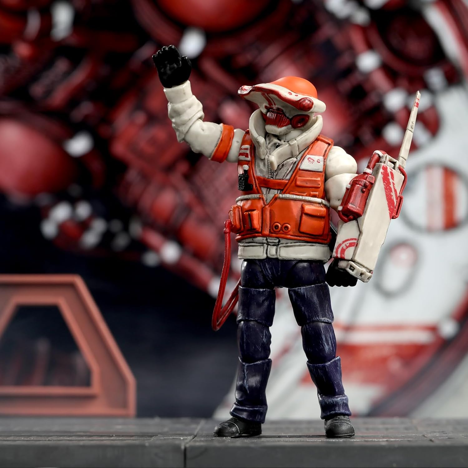 52TOYS 3.75' Series x Murase Lumber Hammerhead "Hammerhead" 3.75" Super Action Figure Painted Sumi Holder