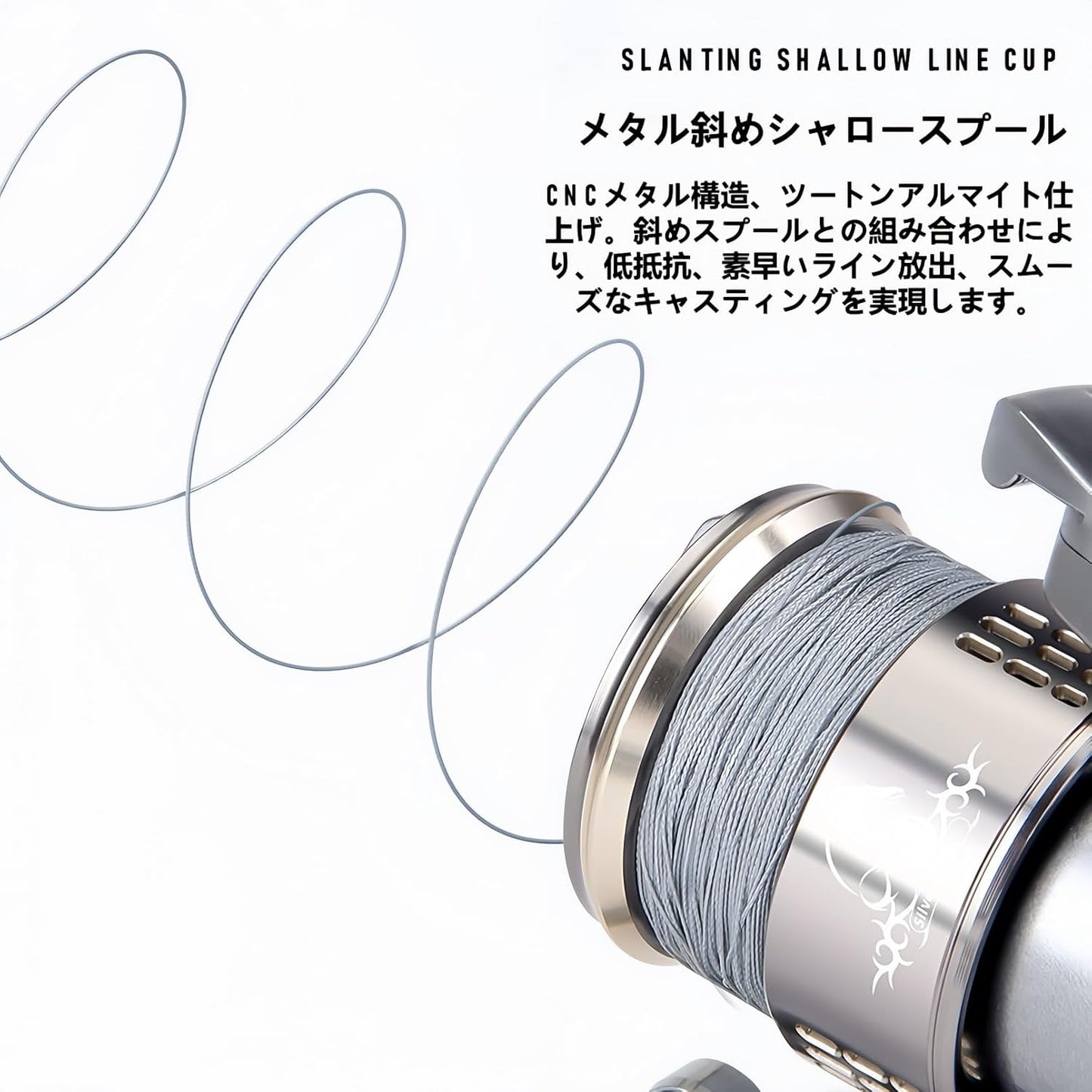 Spinning Reel, No. 2500, No. 3000, Ultra Lightweight, Smooth, 5.2:1 Gear Ratio, Eging, Fishing Reel, Max Drag, Freshwater Saltwater Fishing, Comfortable Wound Up for Left or Right Hand, Ambidextrous