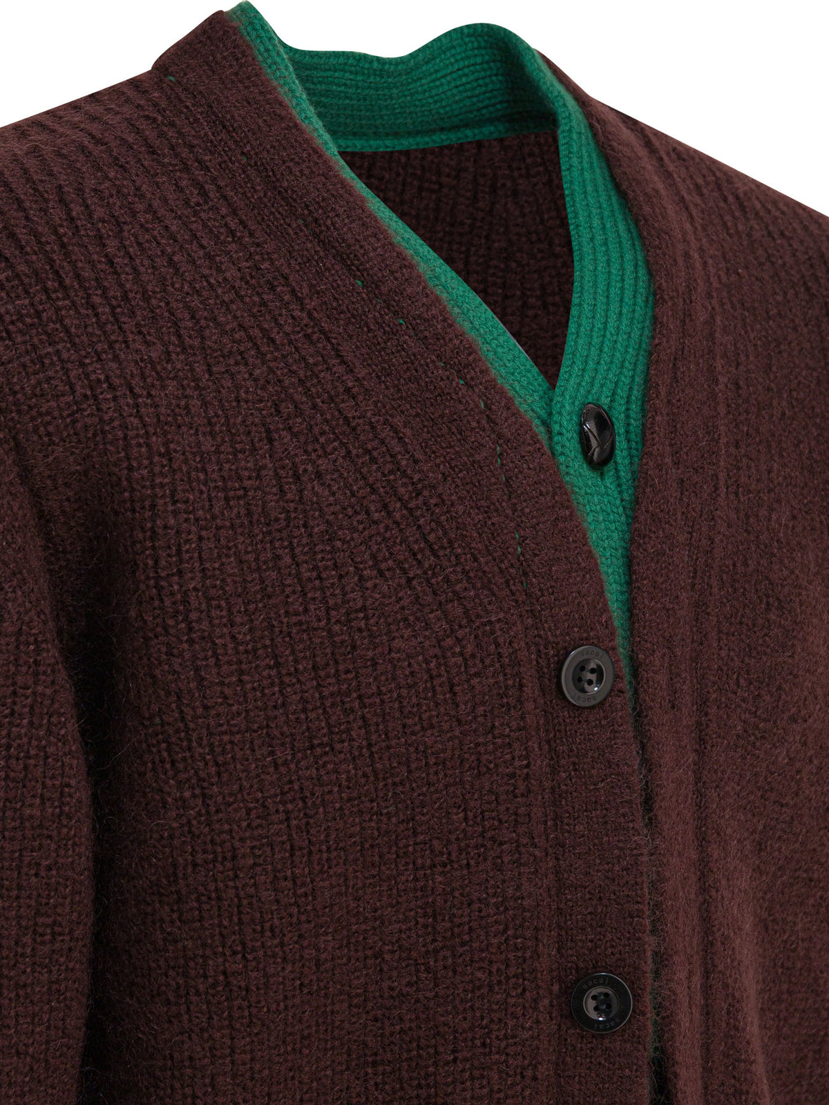 Sacai Sacai ウールブレンド カーディガン - Image 8