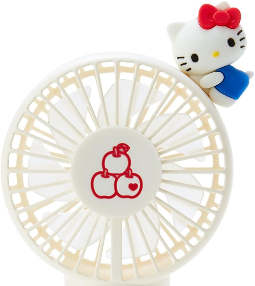 Sanrio 212091 2-Way Fan Hello Kitty, Hello Kitty, 7.1 x 3.9 x 1.6 inches (18 x 10 x 4 cm), Character
