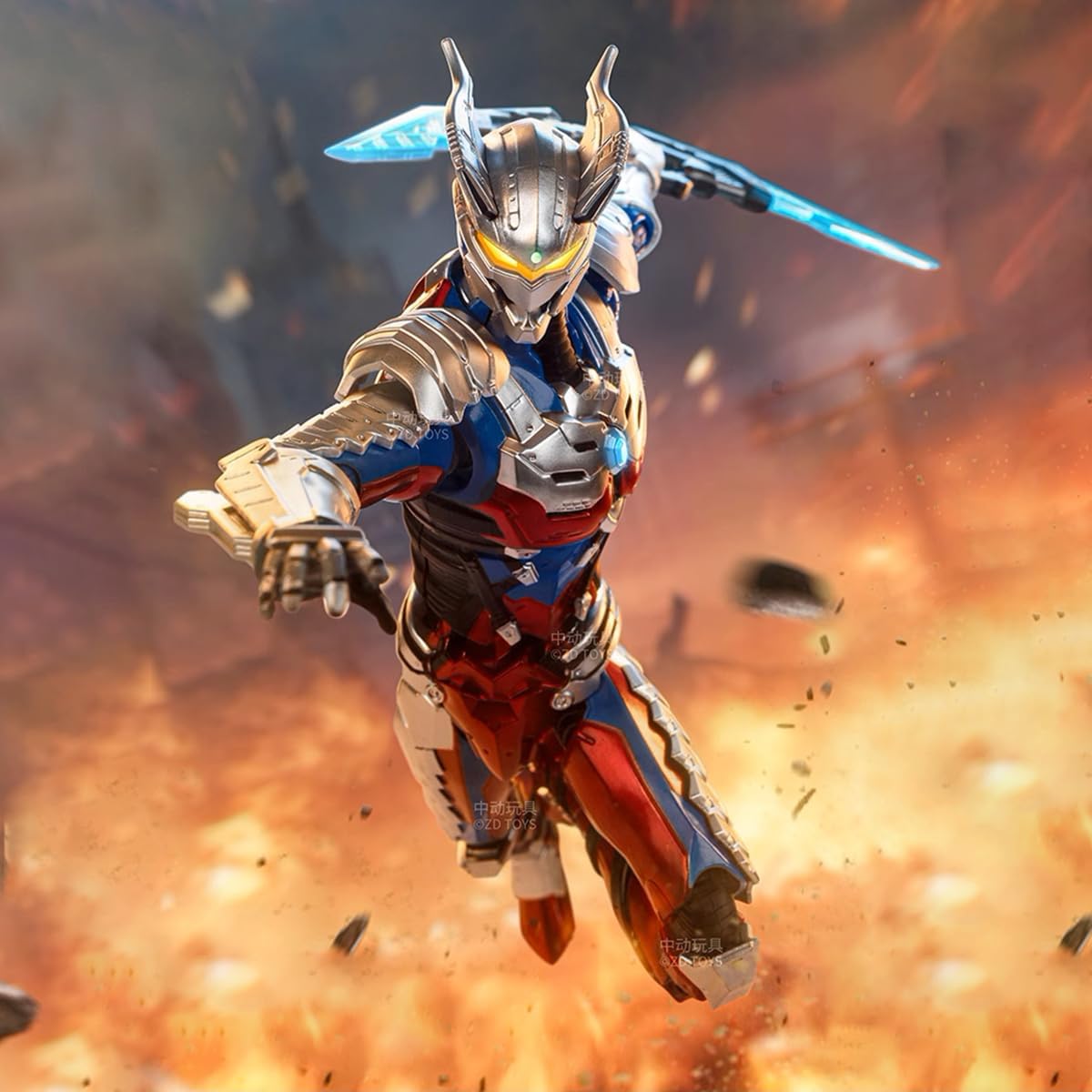 HiPlay 1/10 Mobile Ultraman Zero UA-A08 Action Figure, Painted Finished Product