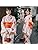 Women's Yukata Kimono Floral Print Yukata Costume, 4-piece Set, Yukata, Obi, Fan, Head Accessory, Plain Weave, Beautiful, One Size, Cute, Adult Fireworks Festival, Summer Festival, Ryokan