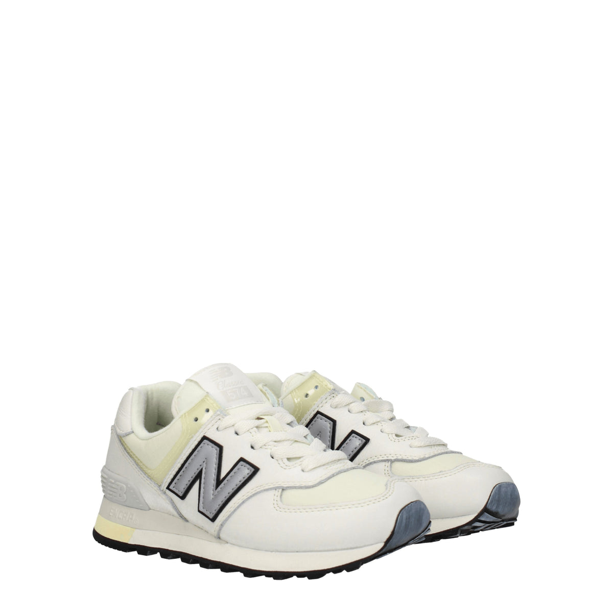 Designer Brand ニューバランススニーカー574女性ファブリックベージュ - Image 8