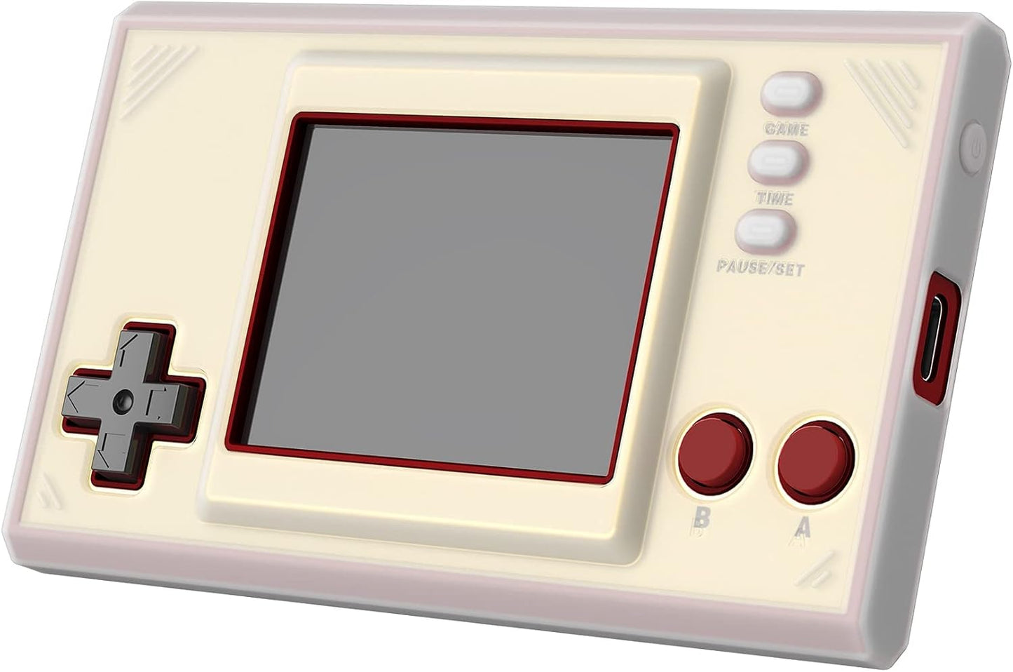 PlayVital Translucent Clear Silicone Cover Protective Case Skin for Nintendo Games & Watch: Super Mario Bros with 2 Screen Protectors