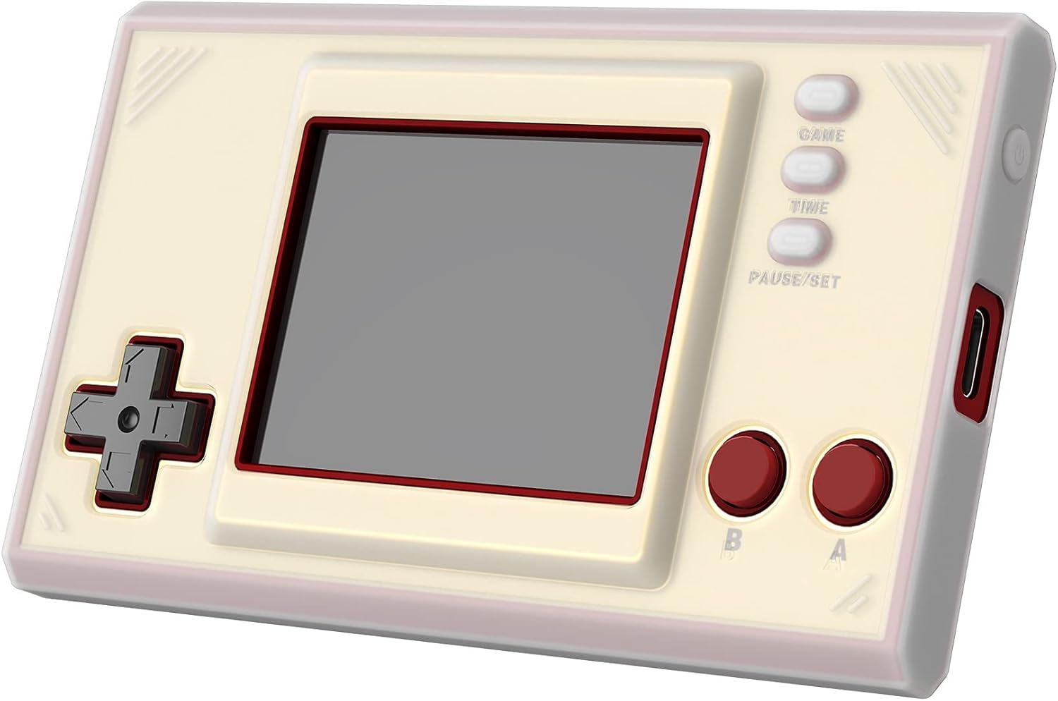 PlayVital Translucent Clear Silicone Cover Protective Case Skin for Nintendo Games & Watch: Super Mario Bros with 2 Screen Protectors
