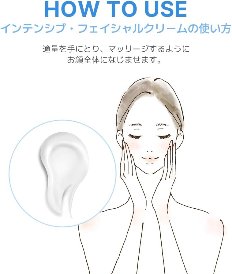 [PHYSIOGEL Japan Official] DMT Intensive Facial Cream, Milky Lotion, Skin Care, Moisturizing, Dry Cream, Vegetable Squalane, Facial Cream, Moisturizing, Hypoallergenic, Highly Moisturizing, Dullness,