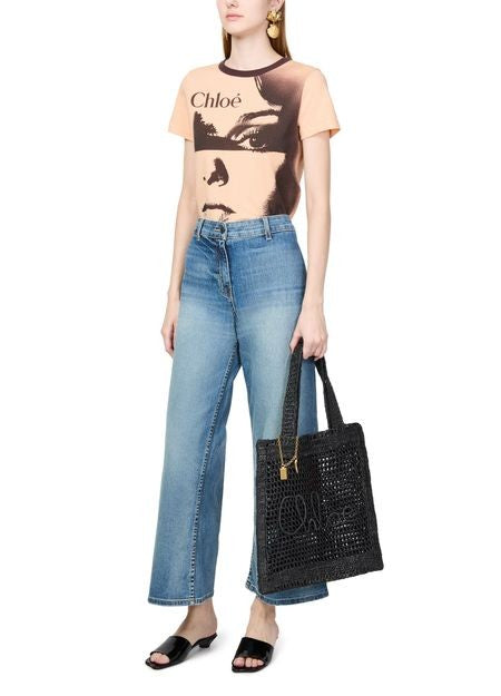 CHLOE Summer Banana crochet tote bag - Image 8
