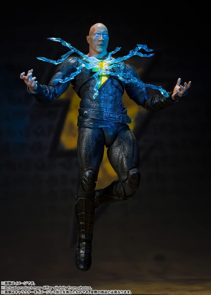 S.H. Figuarts BAS64170 Black Adam, Approx. 6.5 inches (165 mm), PVC, ABS & Fabric, Pre-Painted Action Figure