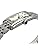 Seiko SWR083 Women's Wristwatch, Rectangle Face, Quartz, Silver, Bracelet Type