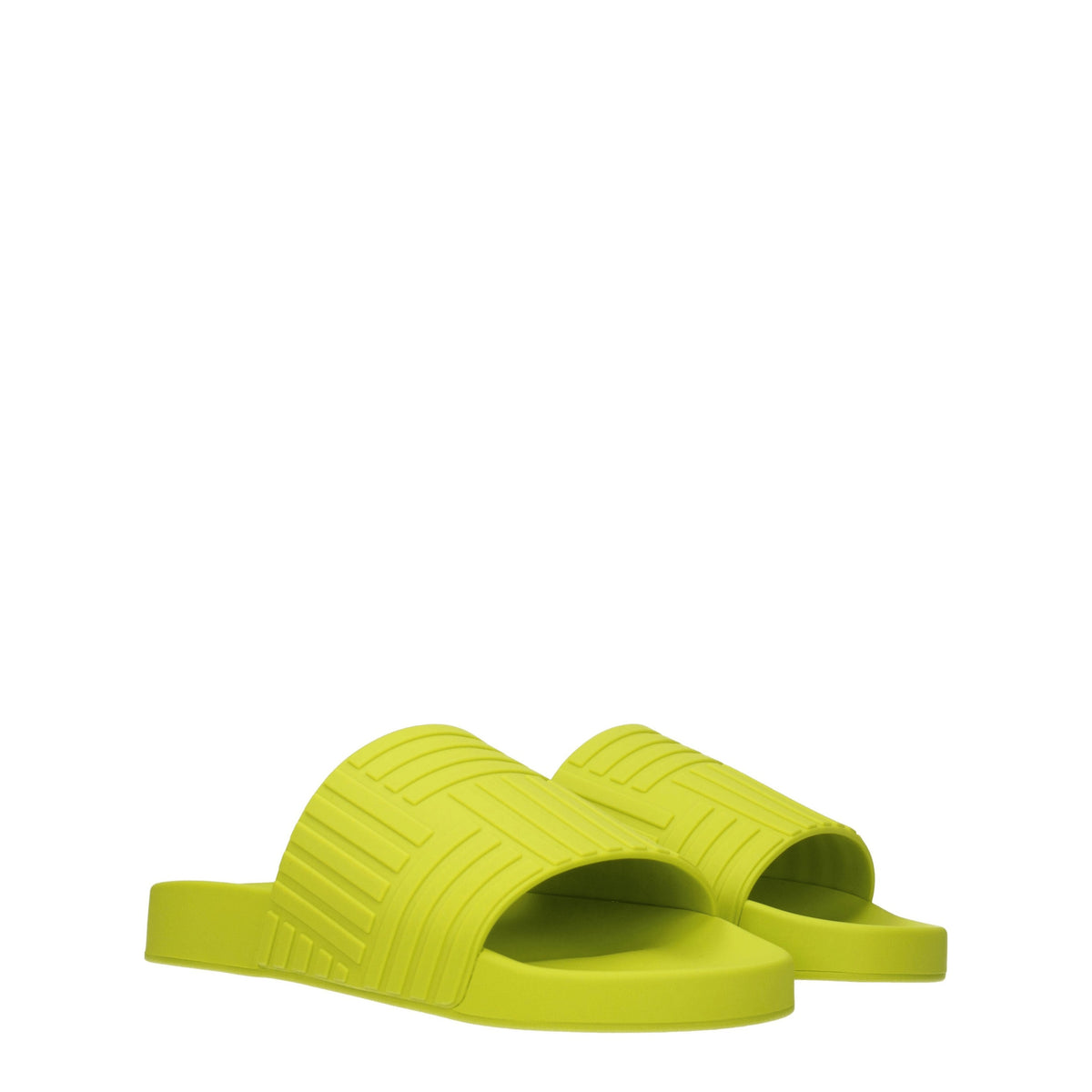Bottega Bottega Veneta Slippers And Hooves Man Rubber Green/Kiwi - Image 8