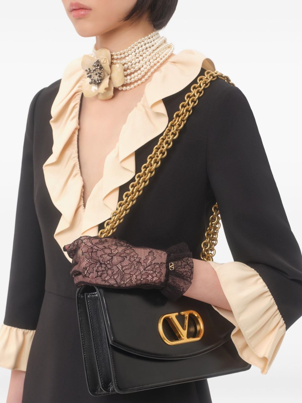 Valentino バレンティーノウールとシルクショートドレス - Image 8