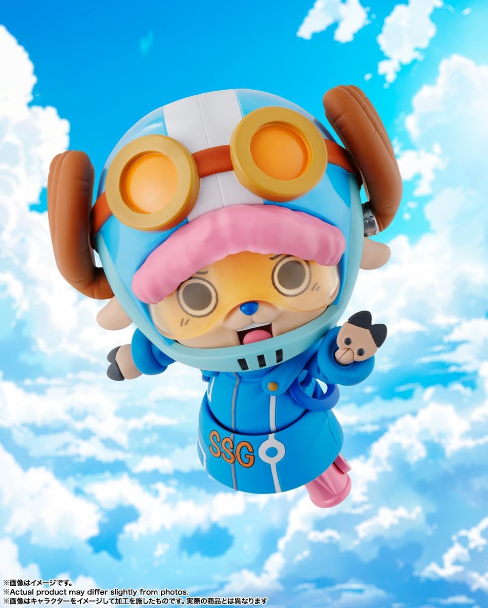 TAMASHII NATIONS S.H. Figuarts One Piece Tony Chopper Miraishima Egg Head Approx. 3.0 inches (75 mm), PVC & ABS Pre-painted Action Figure