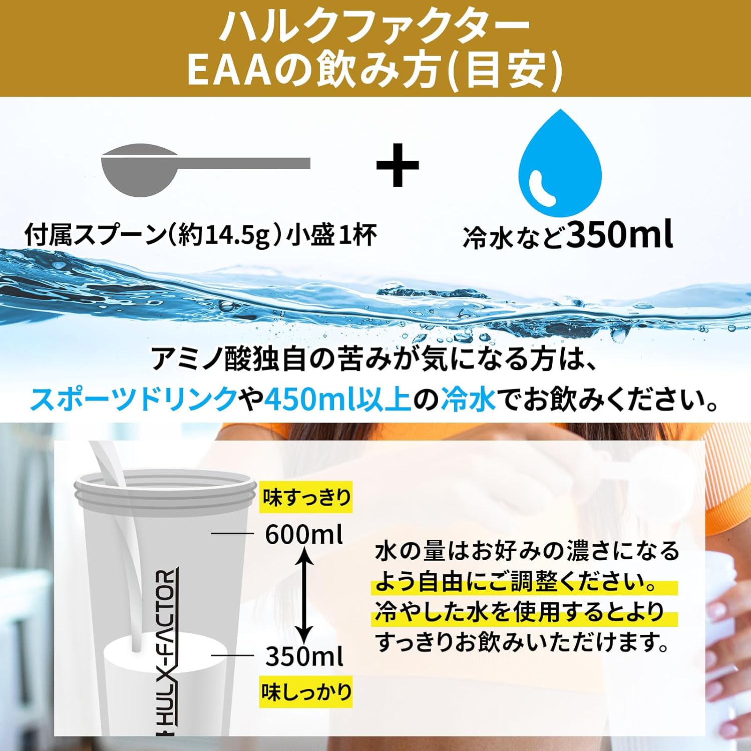 White Grape Flavor Essential Amino Acid Supplement, EAA Beta Alanine Blend, Hulk Factor, 18.3 oz (520 g), Made in Japan