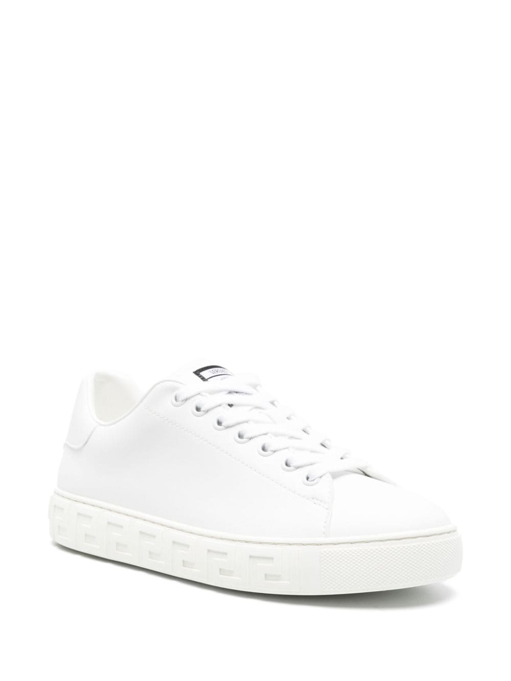 Versace ヴェルサーチグレカレザースニーカー - Image 8