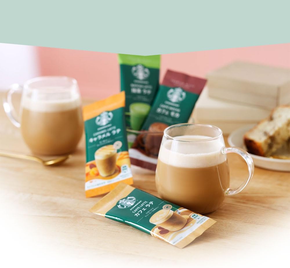 Starbucks Premium Mix Gift SBP-20B with Gift Card Cafe Latte, Cafe Mocha, Caramel Latte, Matcha Latte