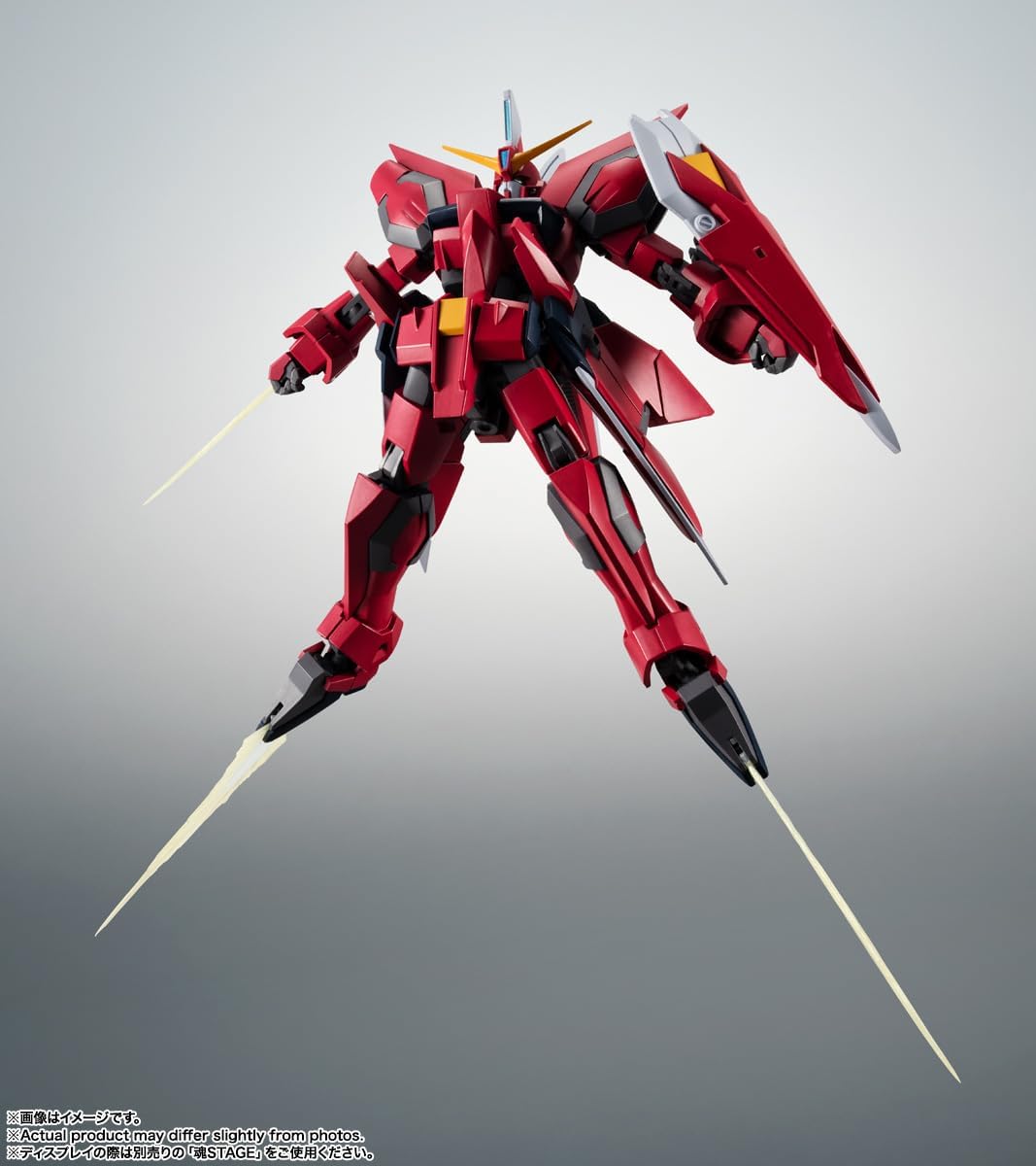 ROBOT SOUL Mobile Suit Gundam SEED GAT-X303 Aegis Gundam ver. A.N.I.M.E. Approx. 5.3 inches (135 mm), Made of PVC & ABS, Pre-painted Articulated Figurine