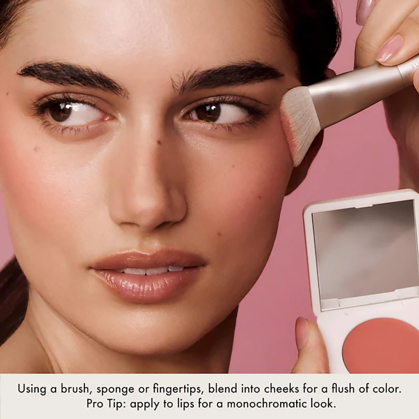 Summer Fridays Blush Butter Balm - Skincare-Infused Hydrating Cream Blush with Hyaluronic Acid, Ceramides, & Shea Butter for a Dewy Flush of Color - Cheek and Lip Tint - Pink Sunset (0.14 Oz)