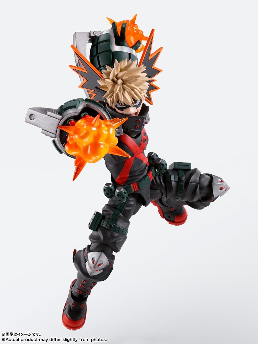 BANDAI SPIRITS S.H. Figuarts My Hero Academia Katsuki Bakugo Approx. 5.7 inches (145 mm), PVC & ABS, Pre-painted Action Figure