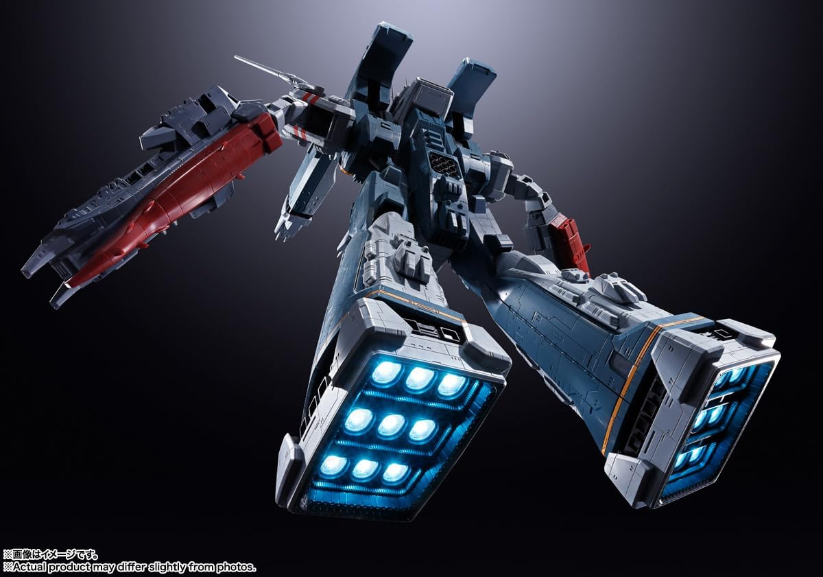 Tamashi Nations DX Chogokin Super Time Fortress Macross SDF-1 Macross, Approx. 27.6 inches (700 mm), ABS & Die-Cast Painted Action Figure