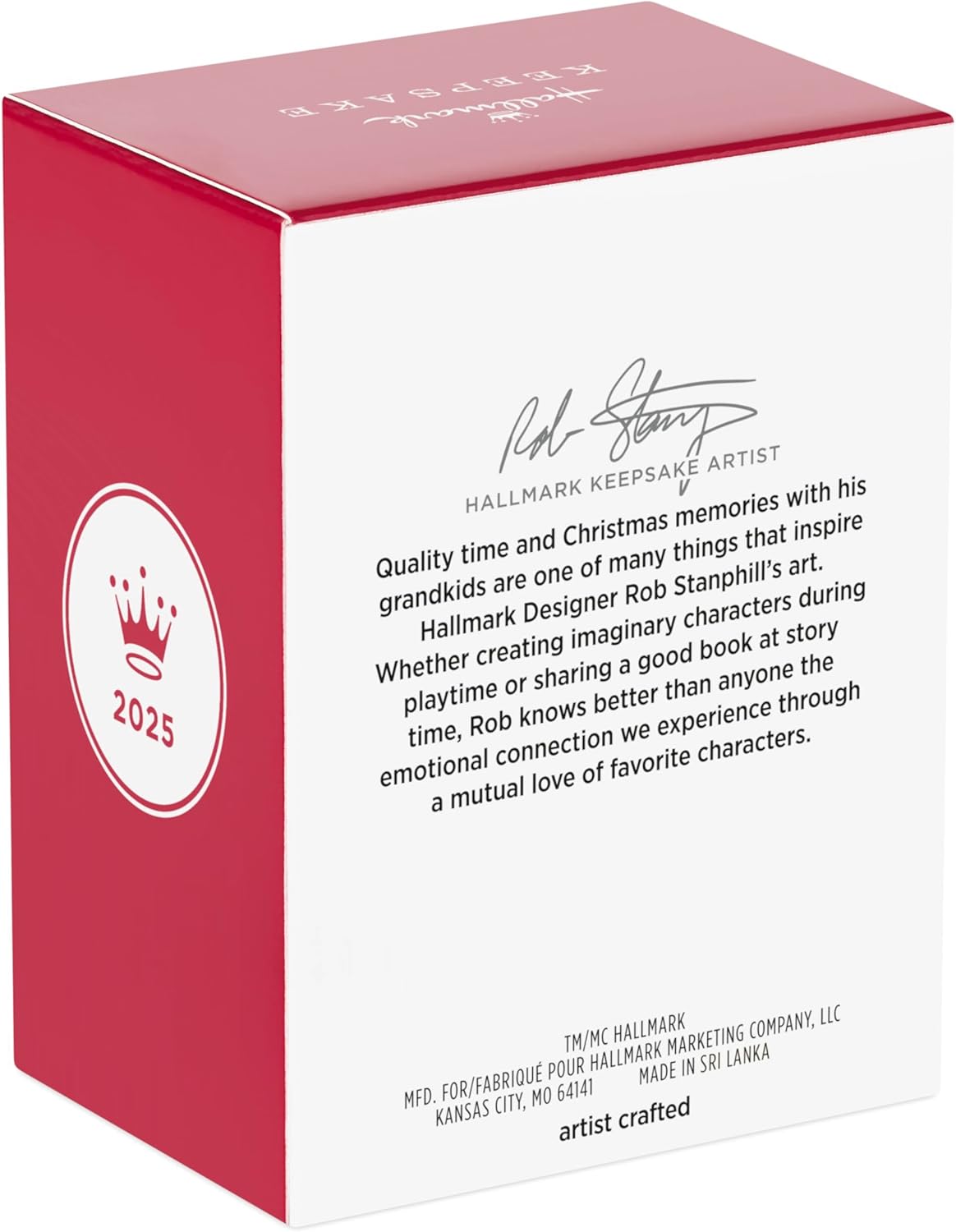 Hallmark Keepsake Adorno de Navidad 2025, catapulta de bastón de caramelo de Disney Chip y Dale, regalos para fanáticos de Disney